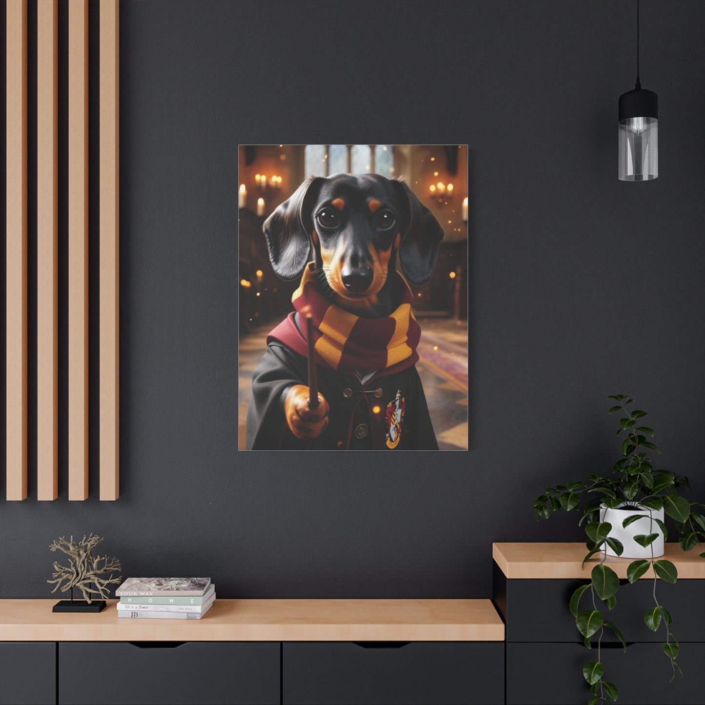 Harry Potter Custom Pet Portrait, Personalized Pet Wall Art