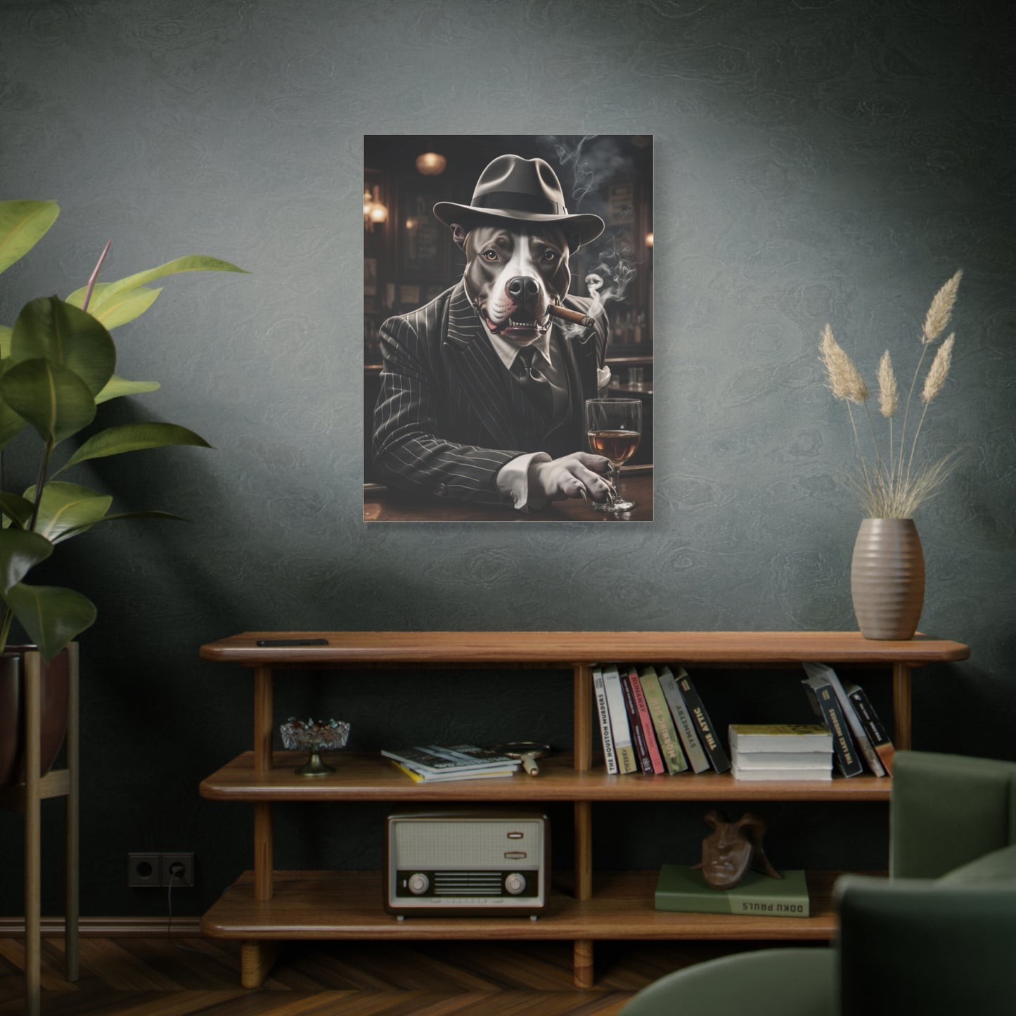 Custom Gangster Pet Portrait – Godfather, Al Capone, Scarface Pet Artwork