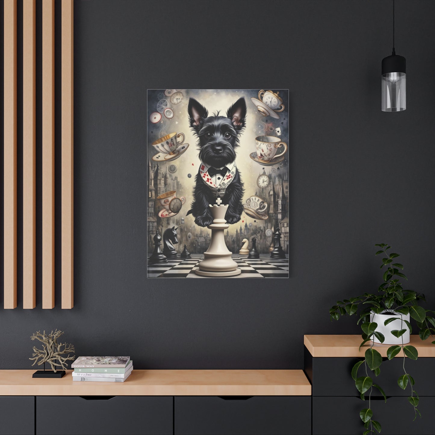 Custom Alice in Wonderland Pet Portrait – Whimsical Fantasy Pet Art