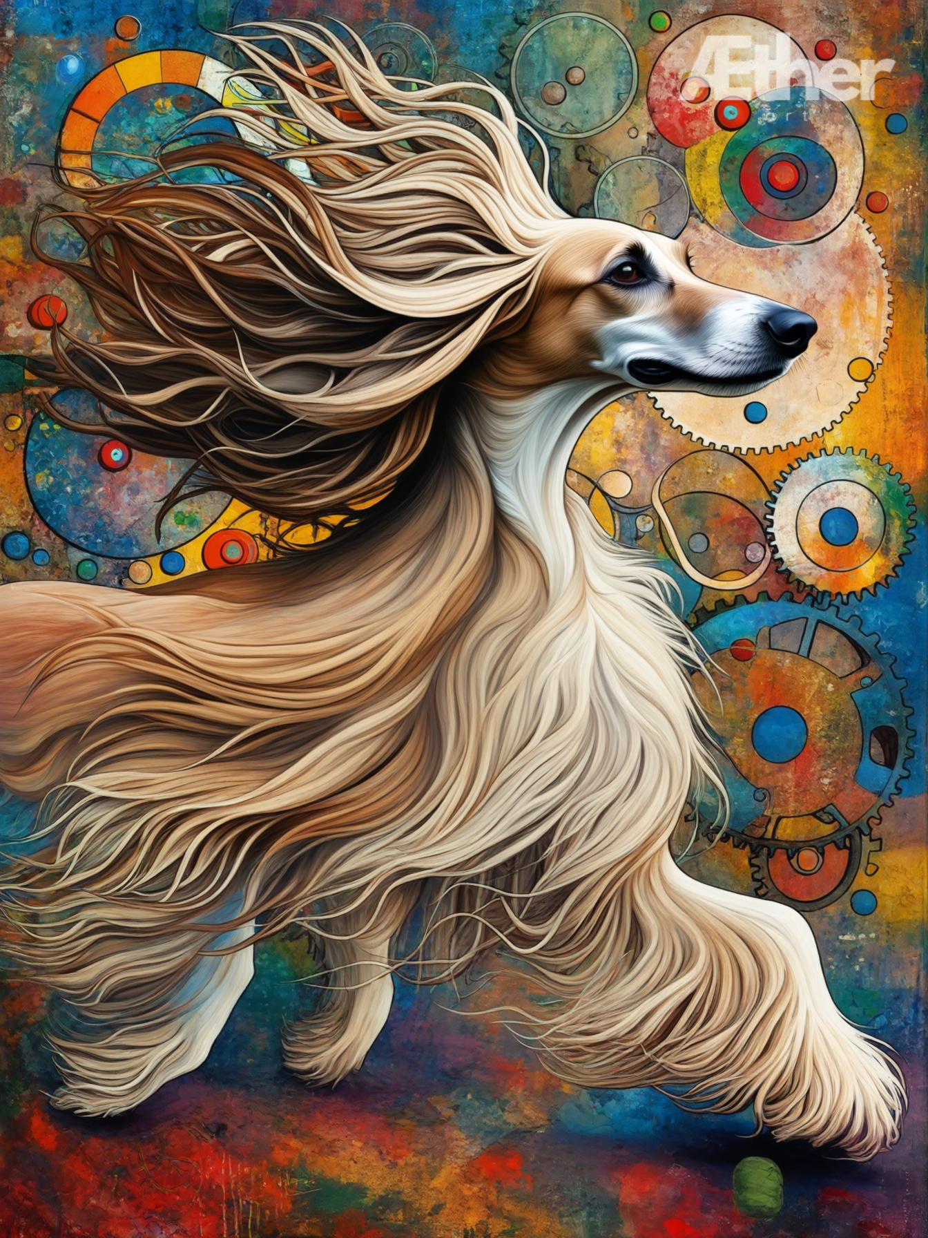 Custom Abstract Pet Portrait - Modern Pet Artwork in Bold, Surreal Style