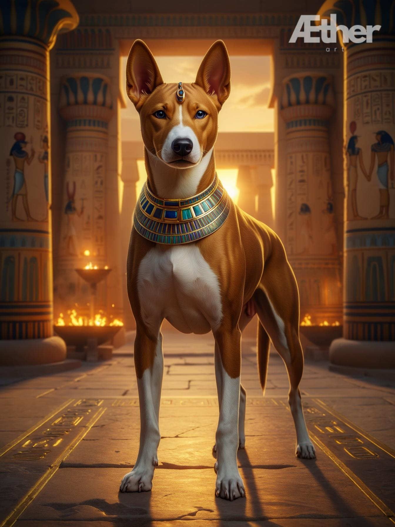 Custom Egyptian Pet Portrait – Pharaoh, Queen, High Priest, or Goddess Artwork