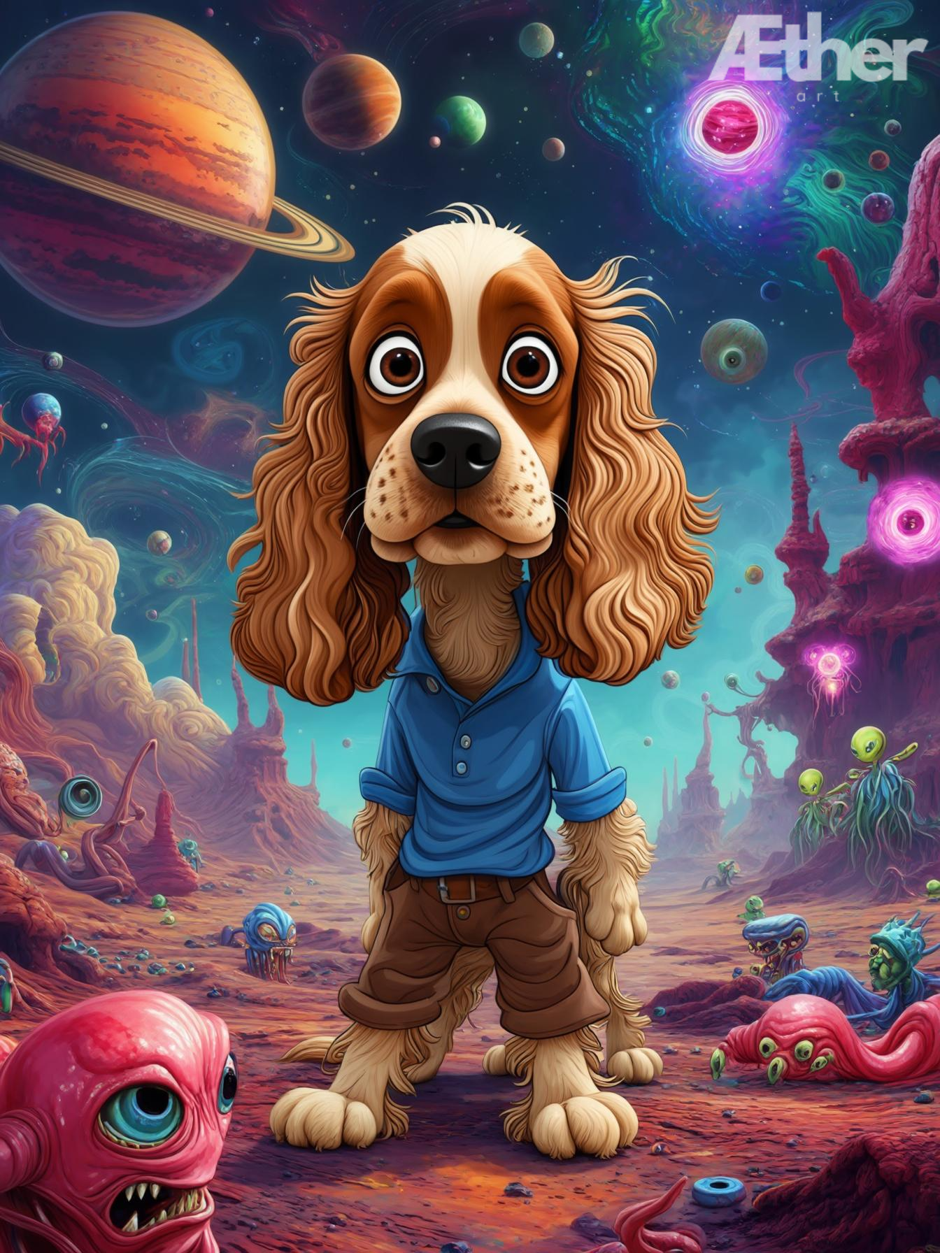 Custom Cartoon Pet Portrait – Simpsons, South Park, Rick and Morty, Looney Tunes & More