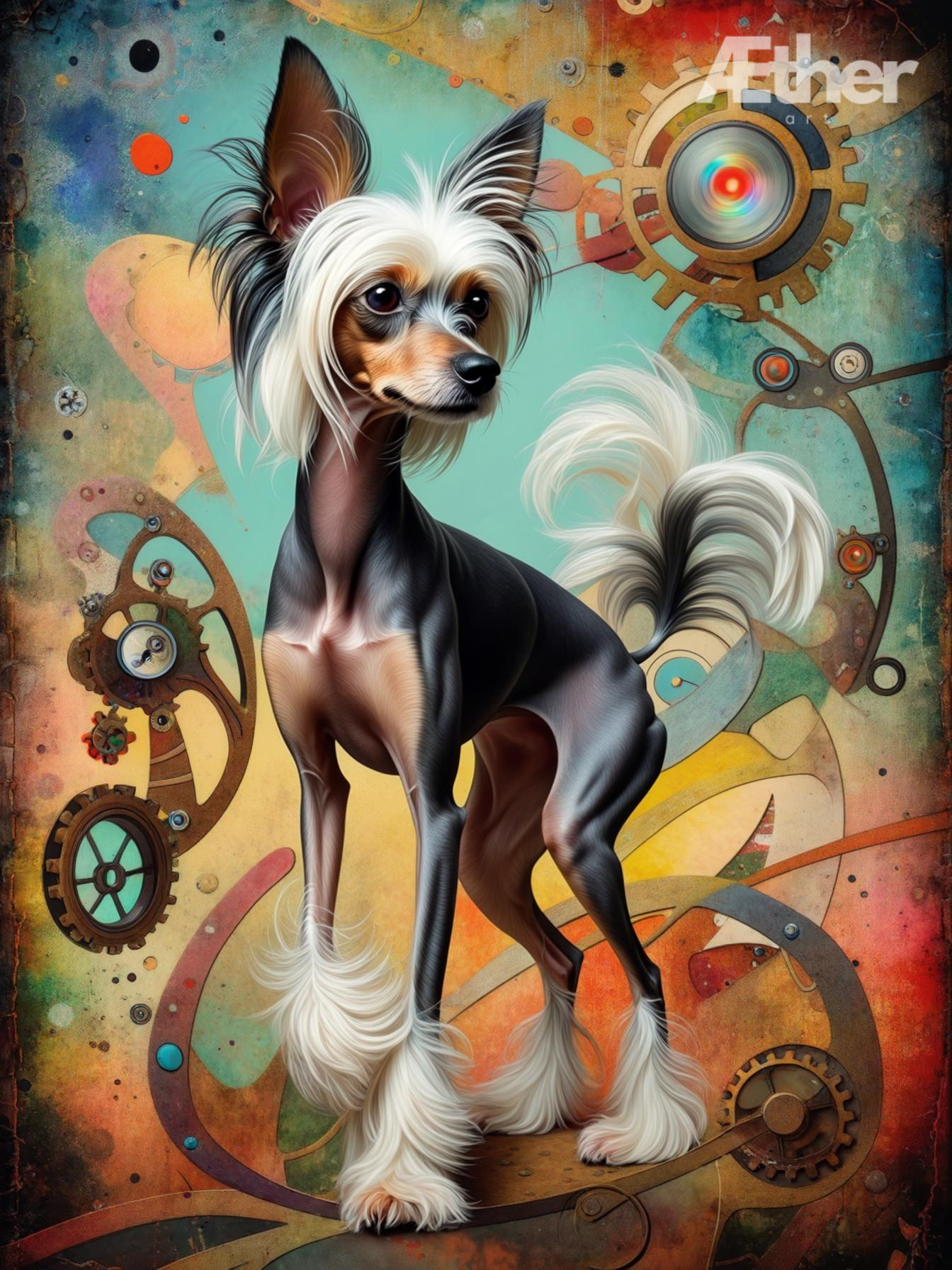 Custom Abstract Pet Portrait - Modern Pet Artwork in Bold, Surreal Style