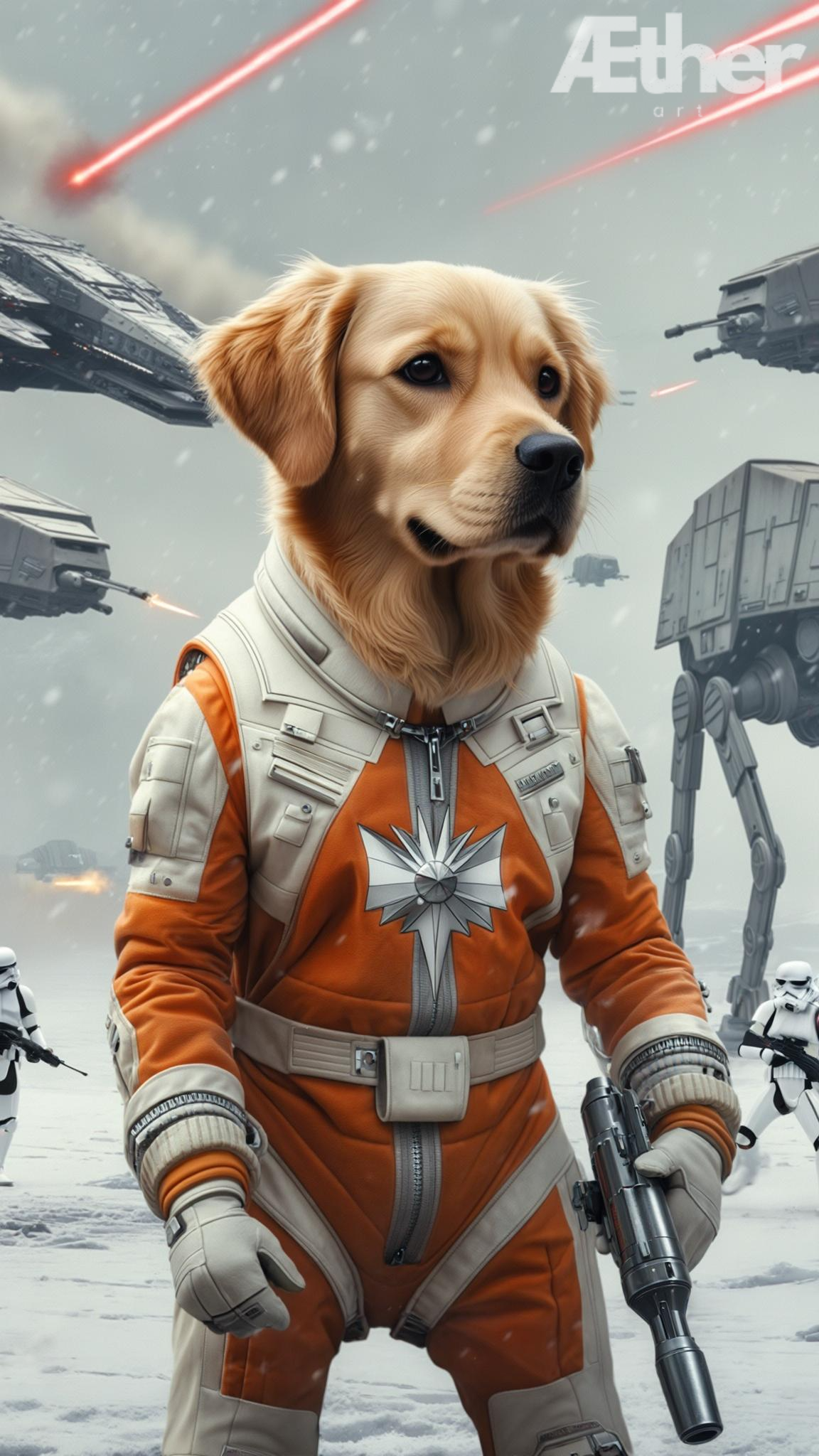 Star Wars Custom Pet Portrait – Personalized Pet Wall Art