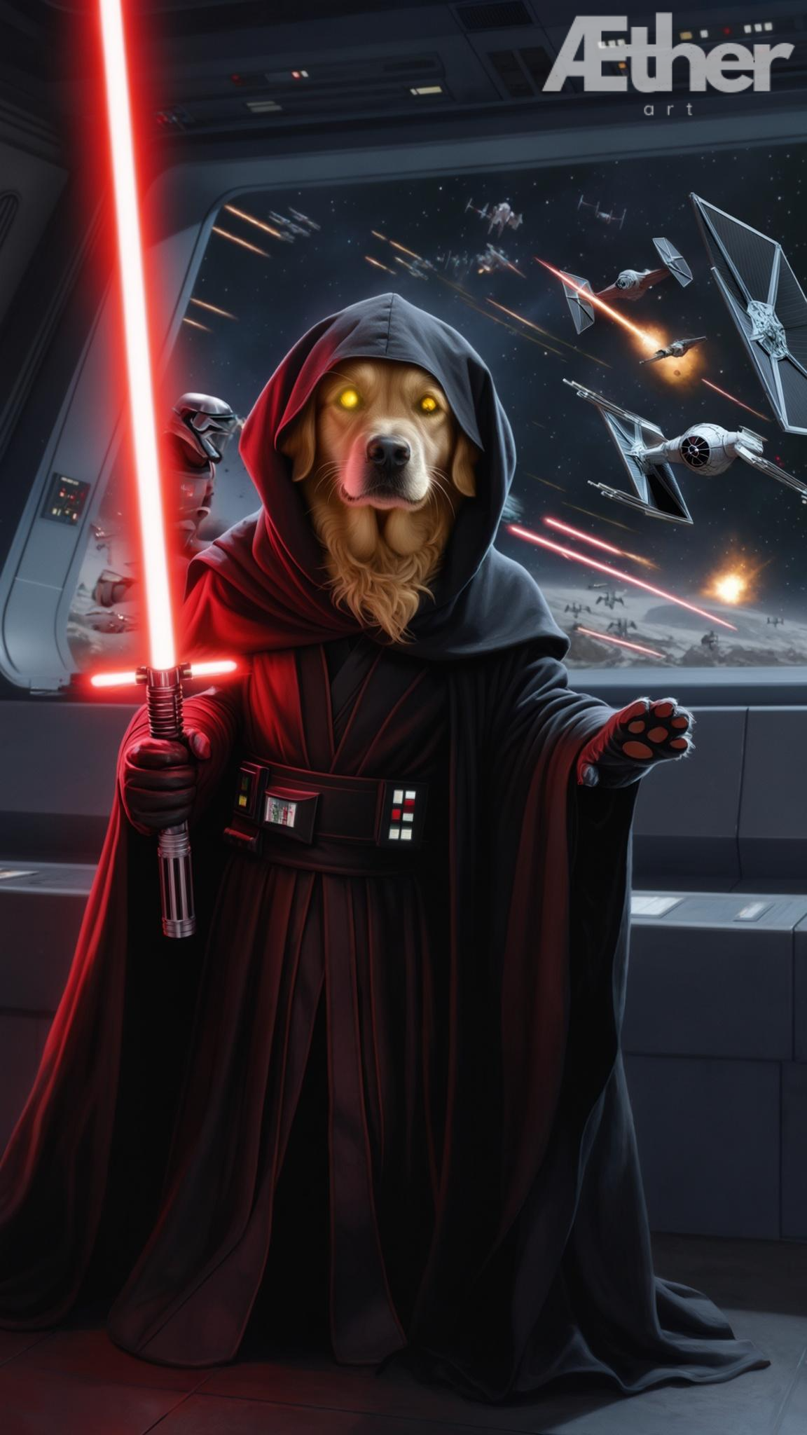 Star Wars Custom Pet Portrait – Personalized Pet Wall Art